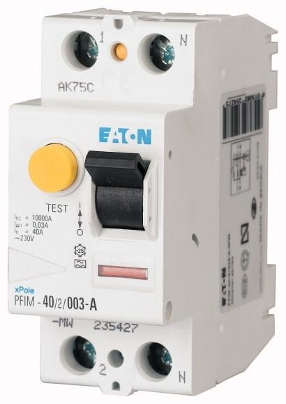 Eaton RCD PFIM-16/2/001-MW 2P 16A 0.01A tip AC - 235389