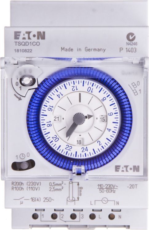 semnal de control ceas 16A de zi cu zi TSQD1CO un canal (167390)