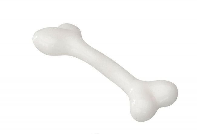 Jucărie de cauciuc alb os / Vanilie M 17.75cm