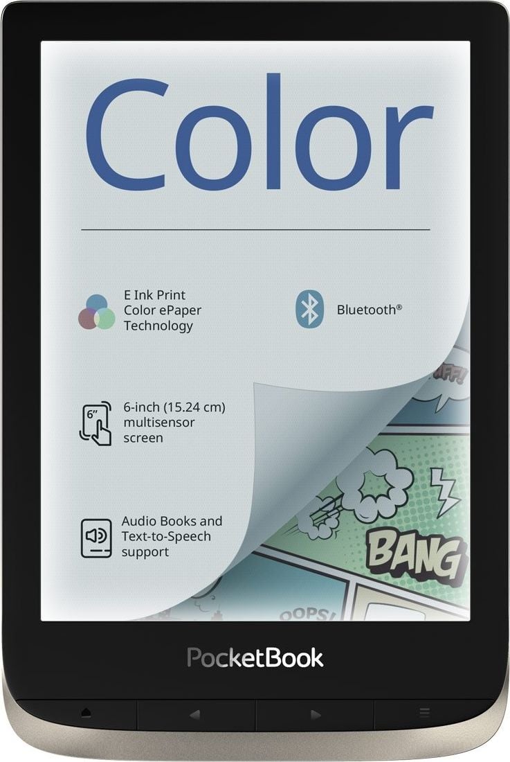 eBook Reader - eBook Reader PocketBook Color, 6" E Ink Kaleido™ color, 16GB+microSD, 300dpi, Argintiu