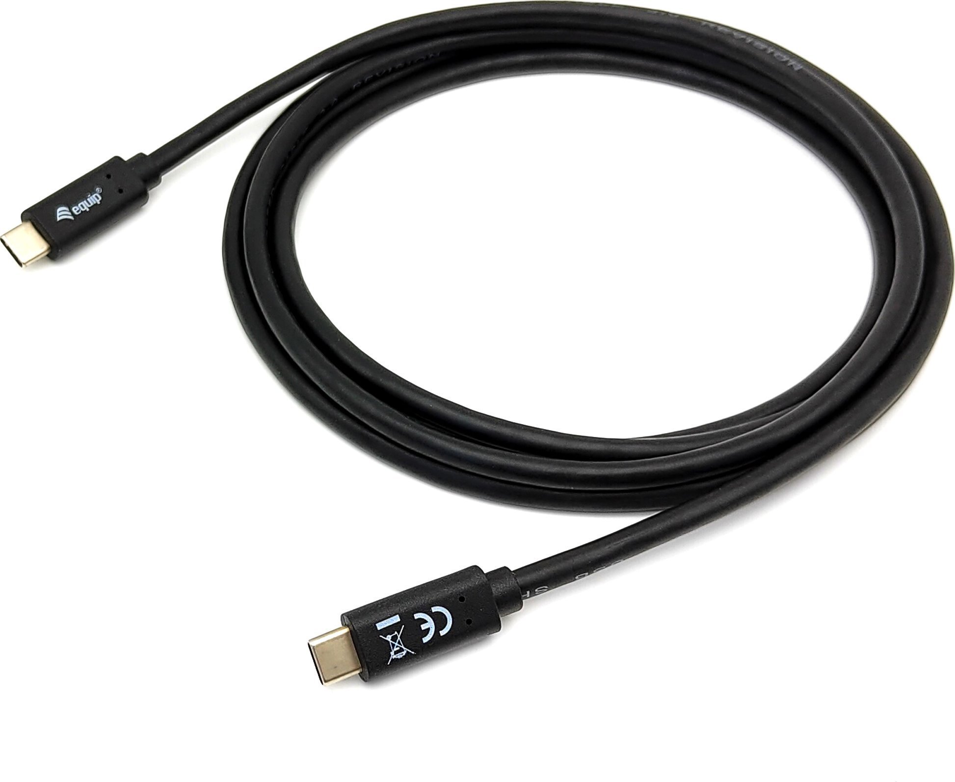 Echipare cablu USB-C - USB-C 1m negru (128346)