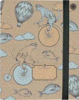 Dosar Eco Eco VINTAGE A4 cu elastic, kraft