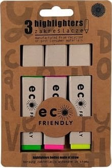 Evidențiatoare Eco Eco ECO FRIENDLY 3 bucăți