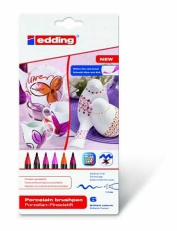 Marker Edding porcelain brush pen 4200 6buc/set ED450292