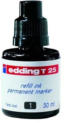 Edding Cerneală pentru marker permanent 30ML negru (T25/001/C ED)