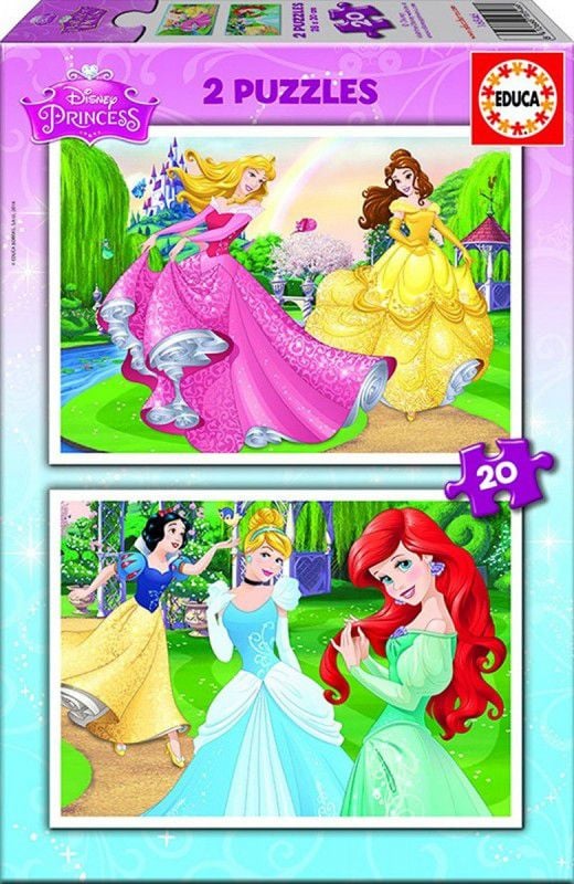 Educa Puzzle 2x20 ELEMENTE Prințesa Disney (16846)