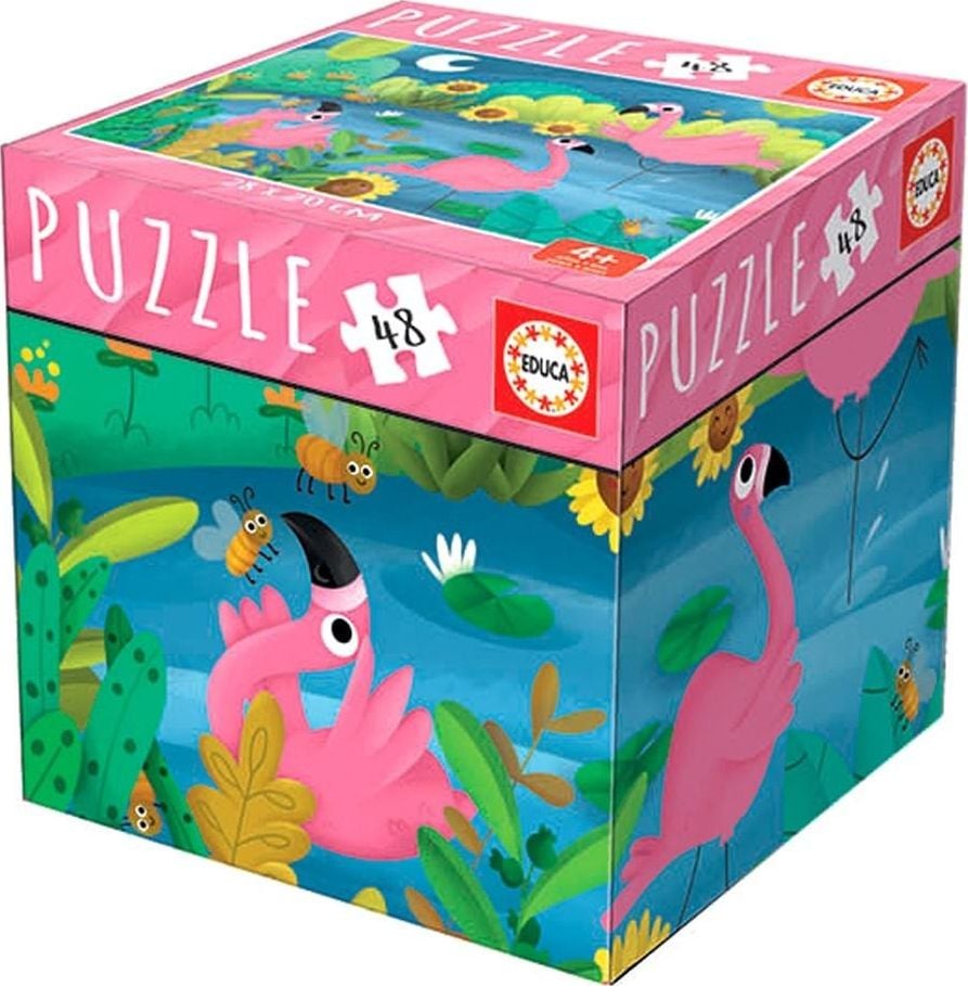 Educa Puzzle 48 Cub - Flamingos G3