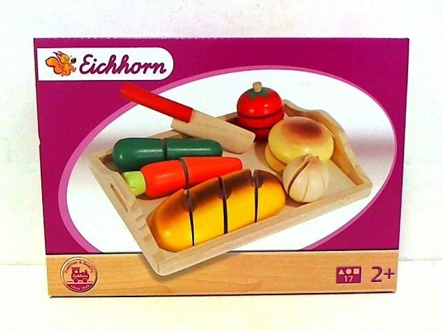 Set de joaca din lemn Eichhorn - Tavita cu alimente