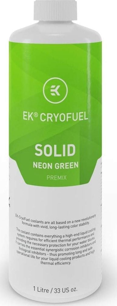 EK Blocuri de apa EK-CryoFuel Solid Premix, Neon Green - 1000ml