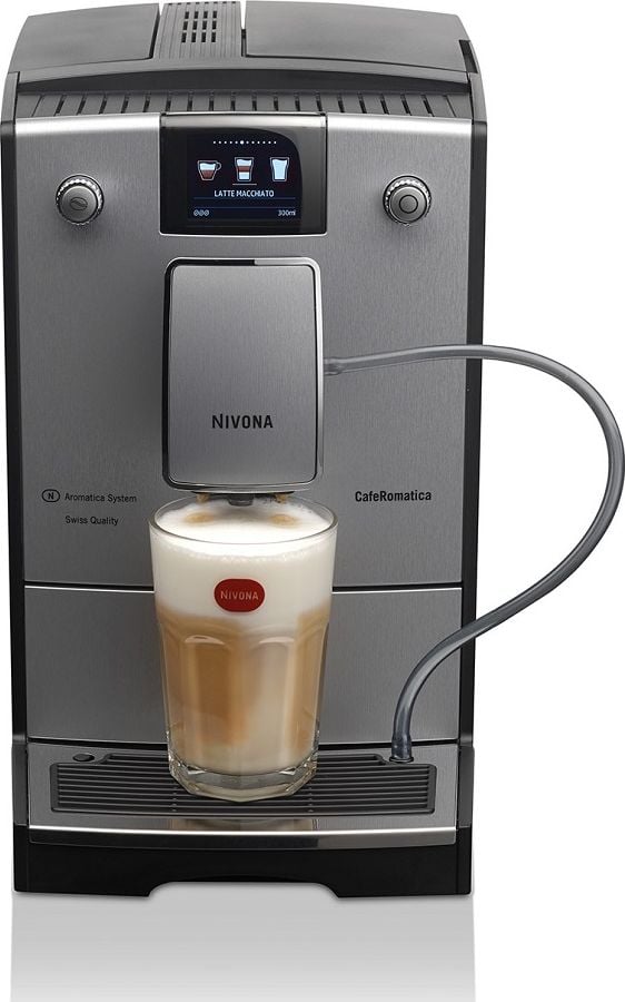 Espressoare - Espressor Nivona CafeRomatica 769, 1455 W, 2.2 l, 15 bar, Argintiu