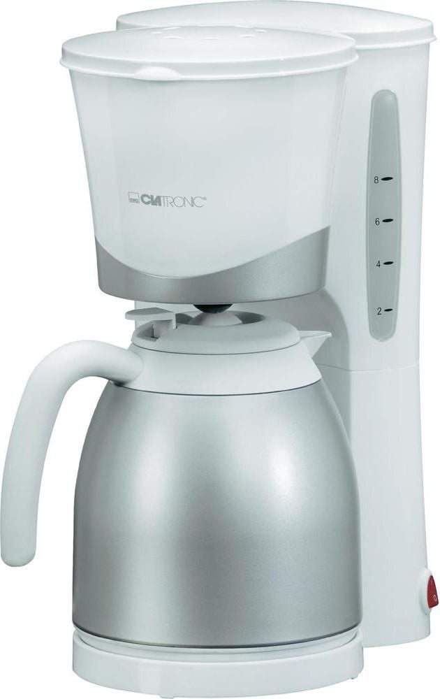 Aparat de cafea Clatronic, KA3327, 870W, 10 cesti, Alb