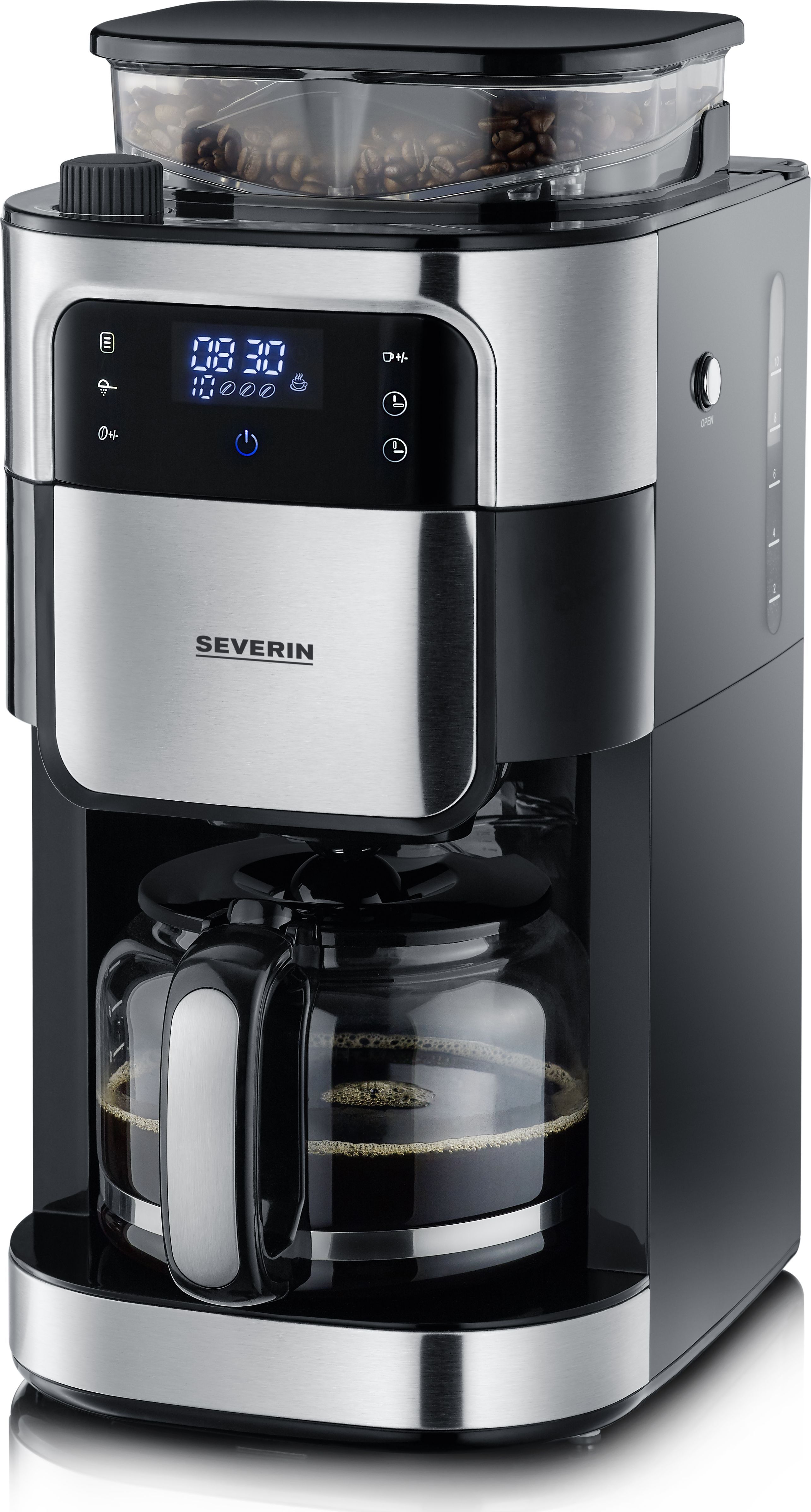 Cafetiera Severin KA 4813, 1000 W, 1.3 l, Negru/Argintiu