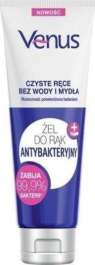 Gel igienizant de maini, Venus, 100 ml, cu 70% alcool, efect antibacterian, fara clatire