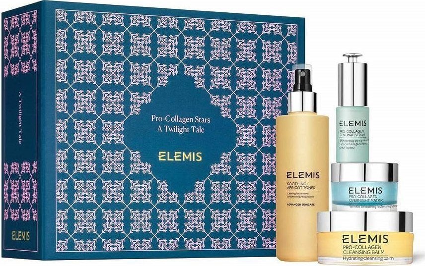 ELEMIS Pro-Collagen Stars A Twilight Tale Set Balsam de curățare 100g + Overnight Matrix 30ml + Soothing Caise Toner 200ml + Renewal Ser 15ml + Lavetă de curățare de lux