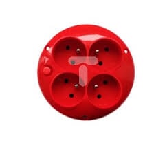 Socket pentru tambur tambur de 4 ori cu / u roșu (GO-40ZB)