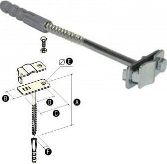 Elko-Bis Suport sârmă cu pin fI12 G 1 zincat (91210201)