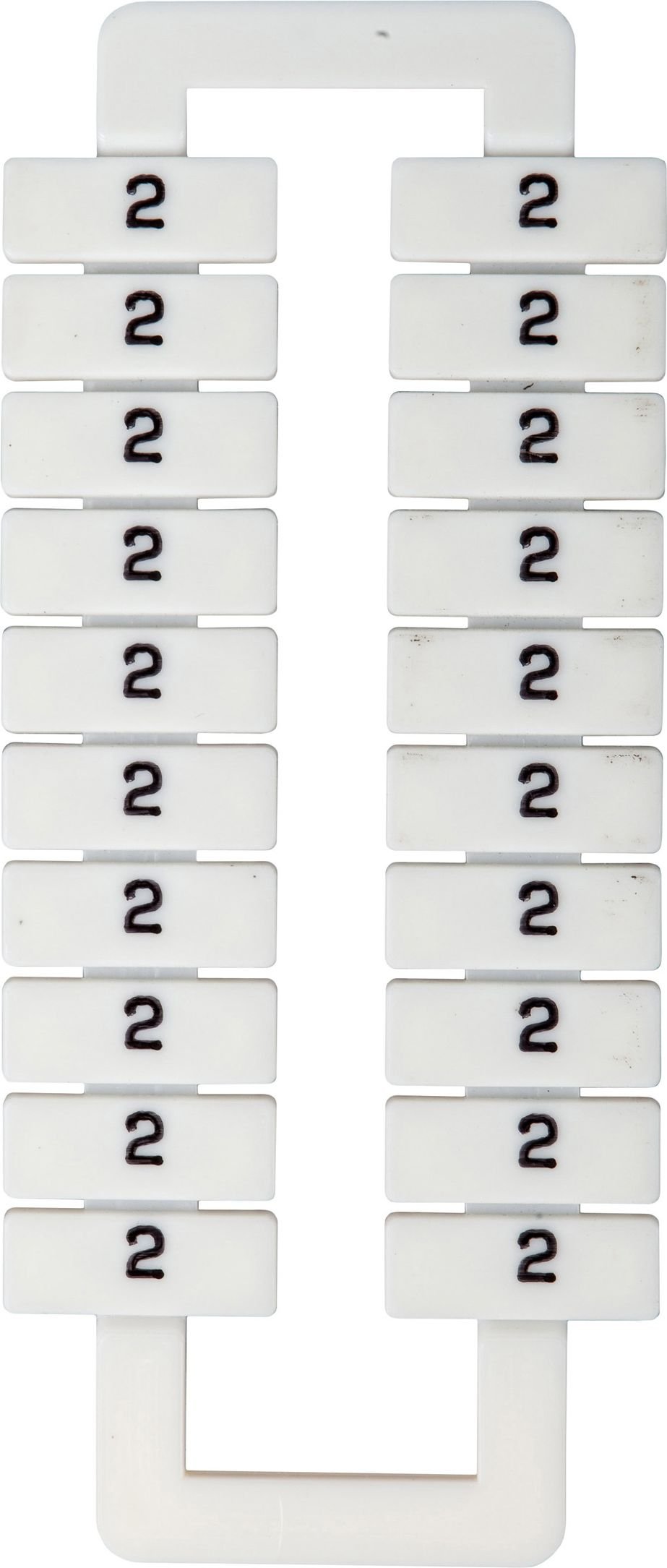 EM Group Marker pentru blocuri terminale 2,5-70mm2 /2/ alb 20buc. (43192)