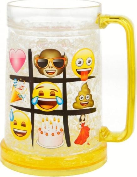 Emoji Emoji - Cana răcitoare pentru băuturi cu inserție de gel 473 ml