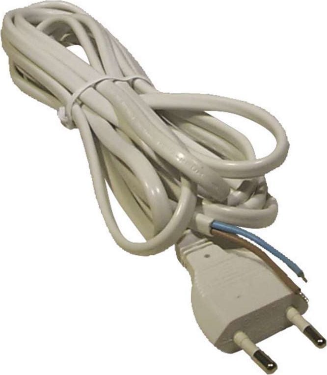 Cablu de conectare Emos H03VVH2-F 2 x 0,75 mm alb 3 m (S15273)