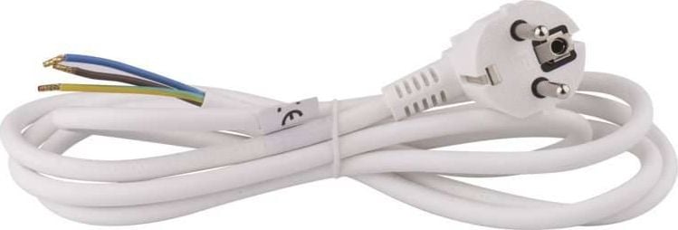 Cablu de conectare H05VV-F 3x0,75 2m alb S14372