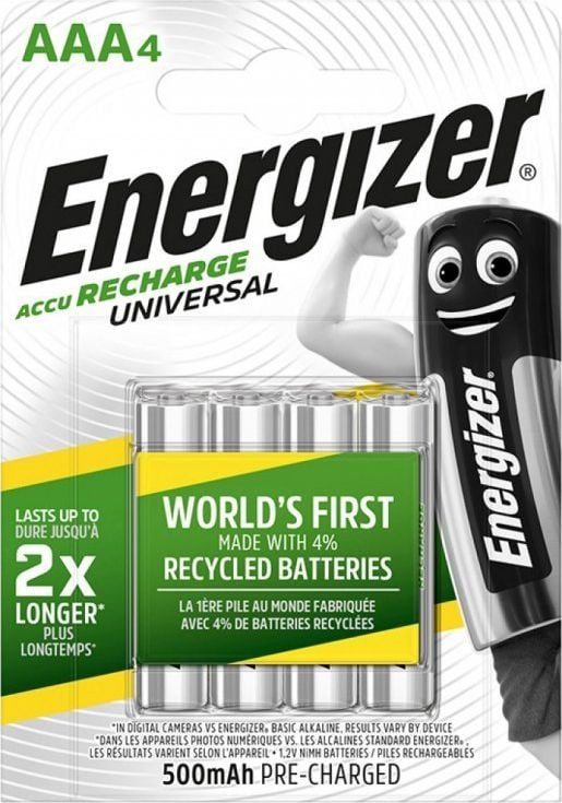 Energizer Reîncărcabil AAA / R03 500mAh 4 buc.