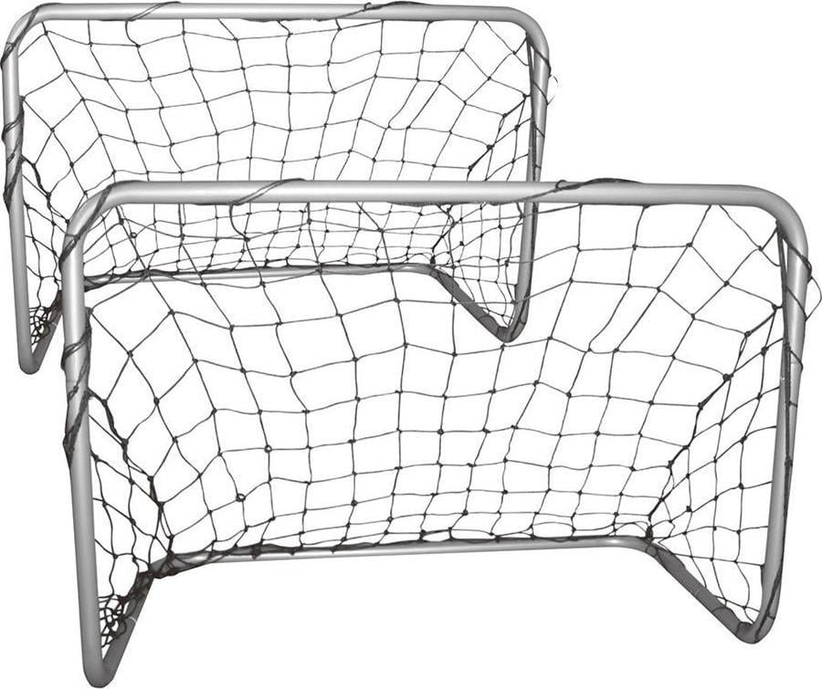 Enero Set 2 portiere de fotbal cu plasa 78x56x45 cm