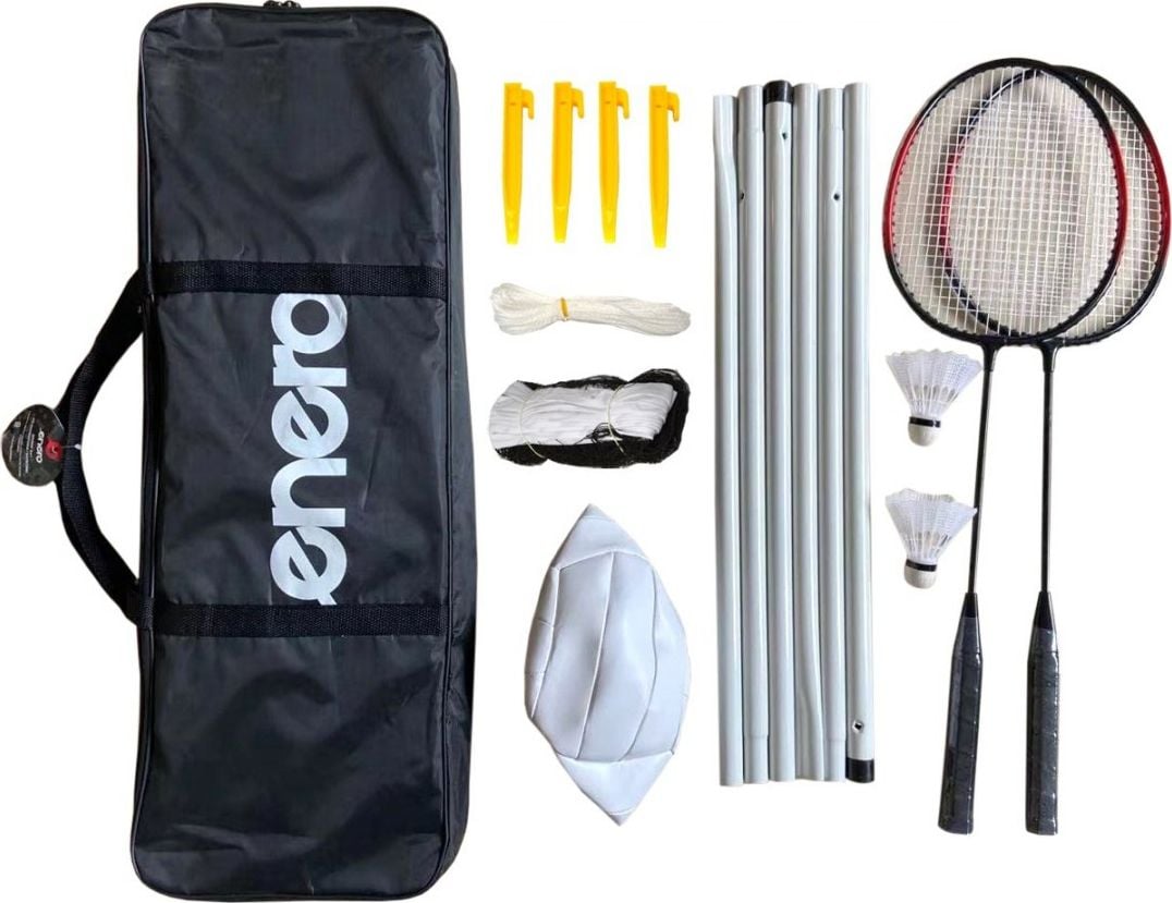 Set badminton 6 in 1, Enero, Multicolor