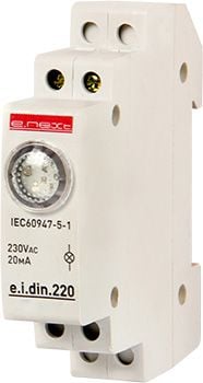 E.NEXT Lampă de semnalizare pentru șină DIN roșu (P059001)