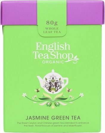 English Tea English Tea Shop, ceai vrac, Jasmine Green Tea, 80 g