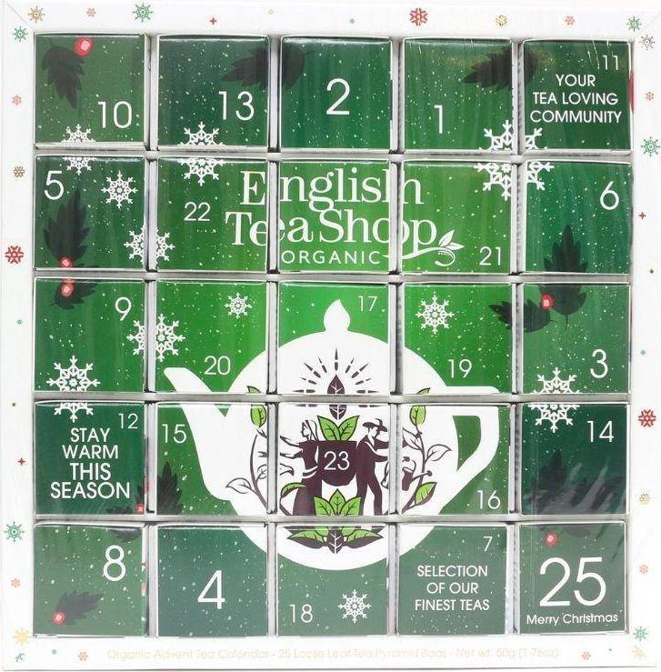 Agende si calendare - English Tea Shop Tea Calendar Advent 25 de piramide