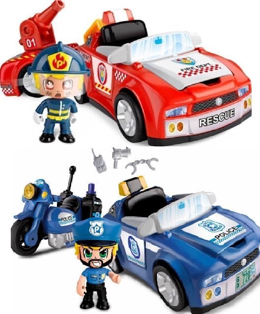 Epee PinyPon Action Vehicle Fire/Police cu figurina 7 cm - Model trimis aleatoriu