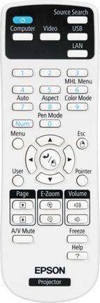 Telecomanda proiector Epson 1613717, Alb/Negru