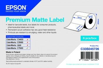 Etichetă Epson Premium Matte (C33S045726)