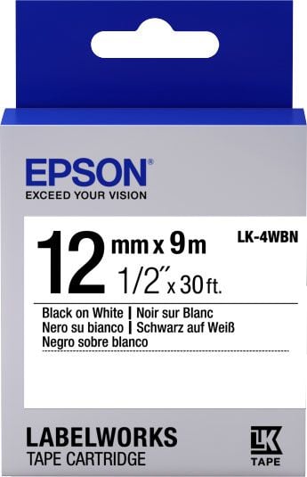 Riboane imprimante - Panglică Epson, 12 mm (C53S654021)