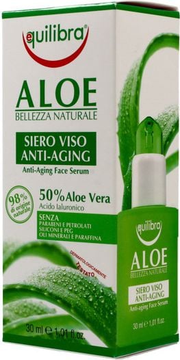 Ser de față anti-îmbătrânire Equilibra Aloe 30 ml