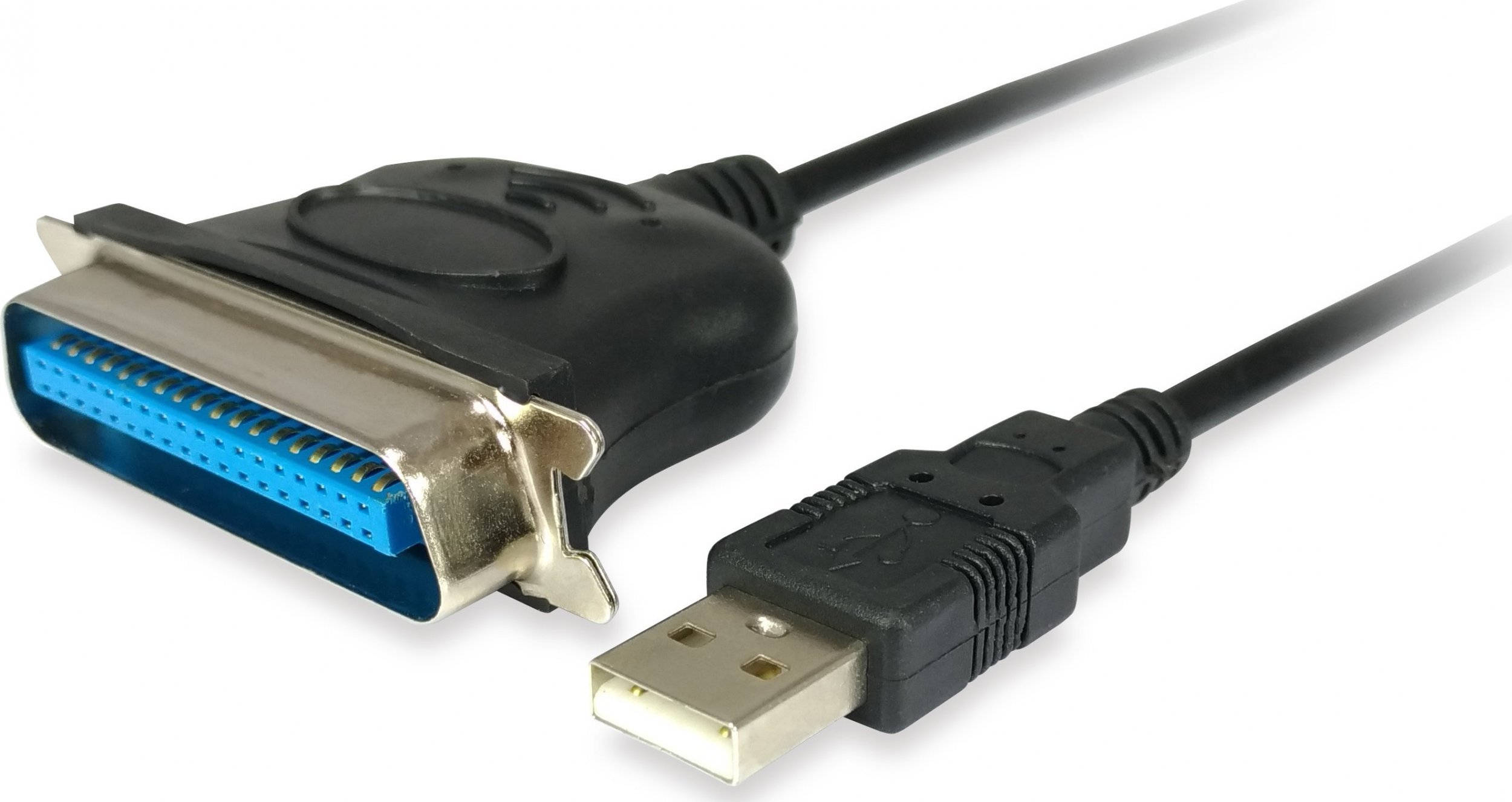 Equip Adapterkabel St USB -&gt; Paralel St 1.5M schwarz Poli