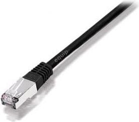 Cablu equip cablu Patch, S / FTP CAT6, 0.50m, negru (605697)