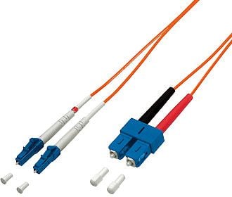 Cablu equip Fibră optică cordon LC - SC Multimode Duplex OM1, 2m (254322)