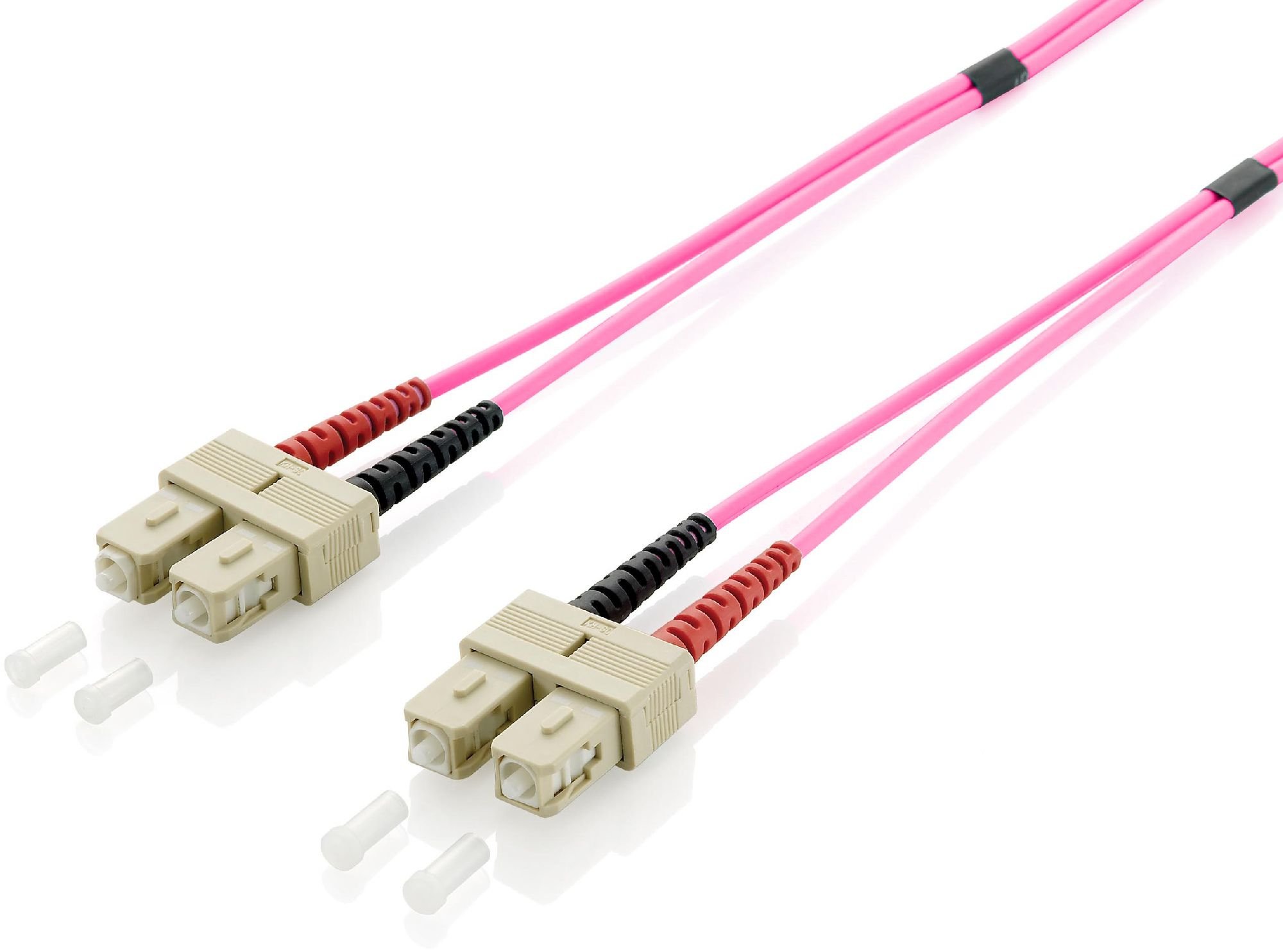 Cablu equip Fibră optică SC - SC Multimode Duplex OM4, 1m (255521)