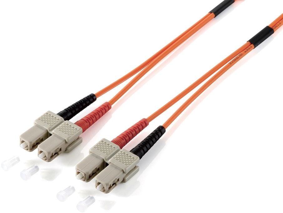 Cablu equip Patch cord Fibră optică SC - SC Singlemode Duplex OS2, 2m, galben (253332)