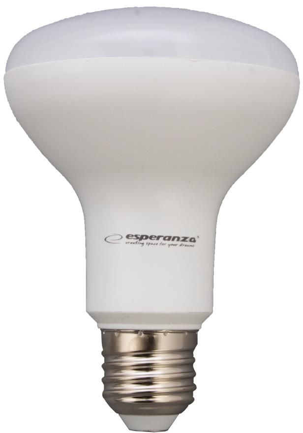 Bec LED, Esperanza, E27, R63, 8W, Lumina alba calda