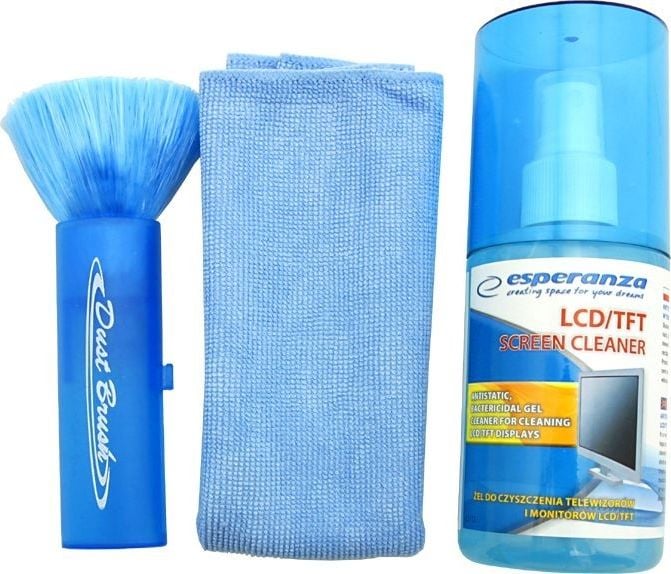 Kit de curățare LCD / TFT ES112 (perie + pânză + gel)