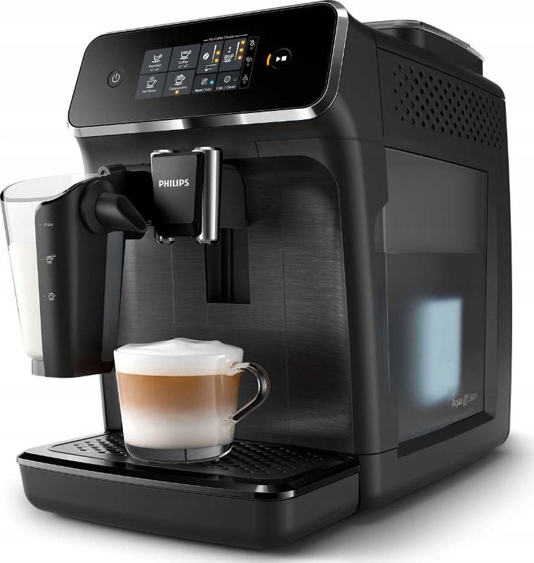 Espressoare - Espressor cafea automat Philips EP2230/10 Series 2000 cu spumant lapte LatteGo, 1.8l, 15 bari, negru