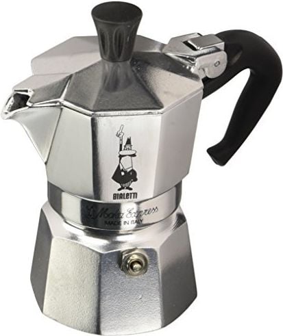 Espressor de cafea BIALETTI, 1 ceasca, Argintiu/Negru