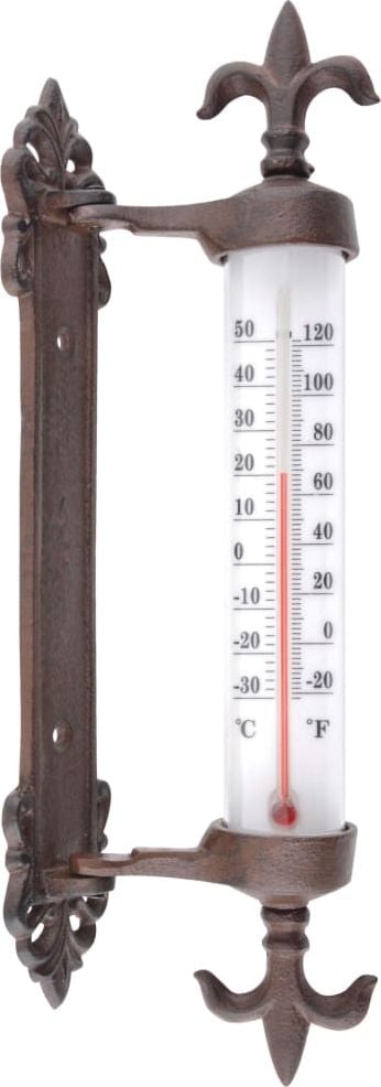Termometre - Termometru pentru fereastră, fontă,maro