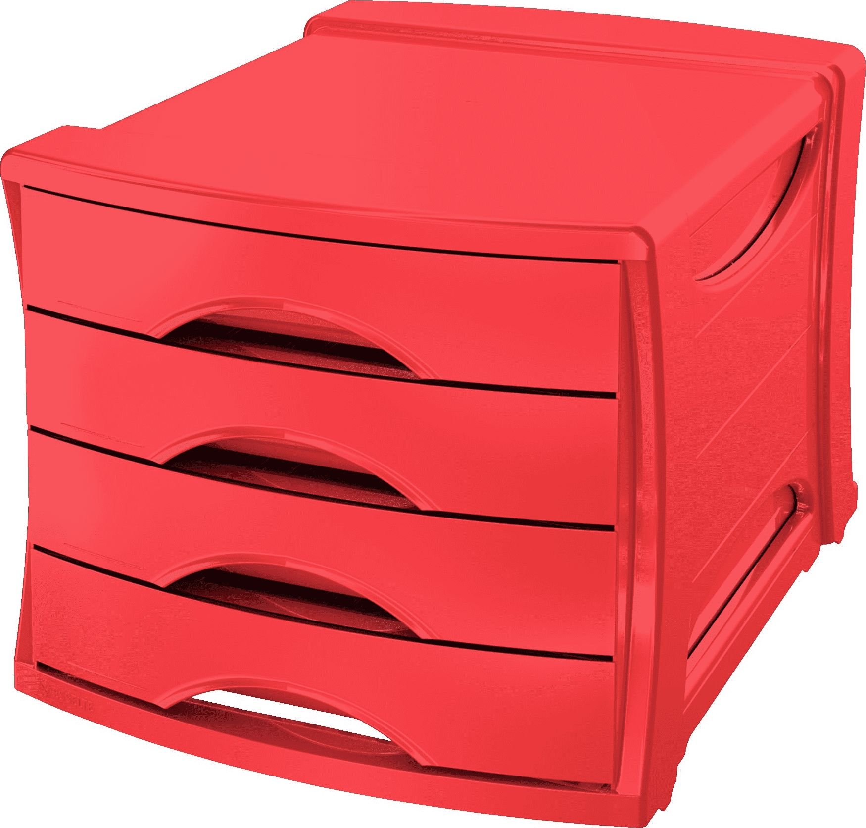 Suporturi documente - Container cu patru sertare EUROPOST Vivid Red (623960)