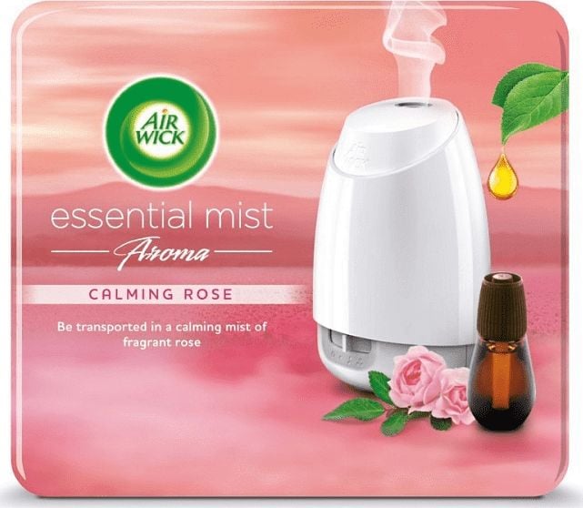 Essential Mist Aroma dezodorizant automat + liniștitor cartuș parfum trandafir 20 ml (AIRW-WK-002-83)