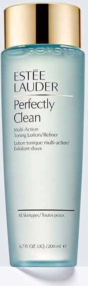 Estee Lauder Perfectly Clean Multi-Action Toning Lotion de 200 ml. Acest produs ajută la curățarea și tonifierea perfectă a tenului.