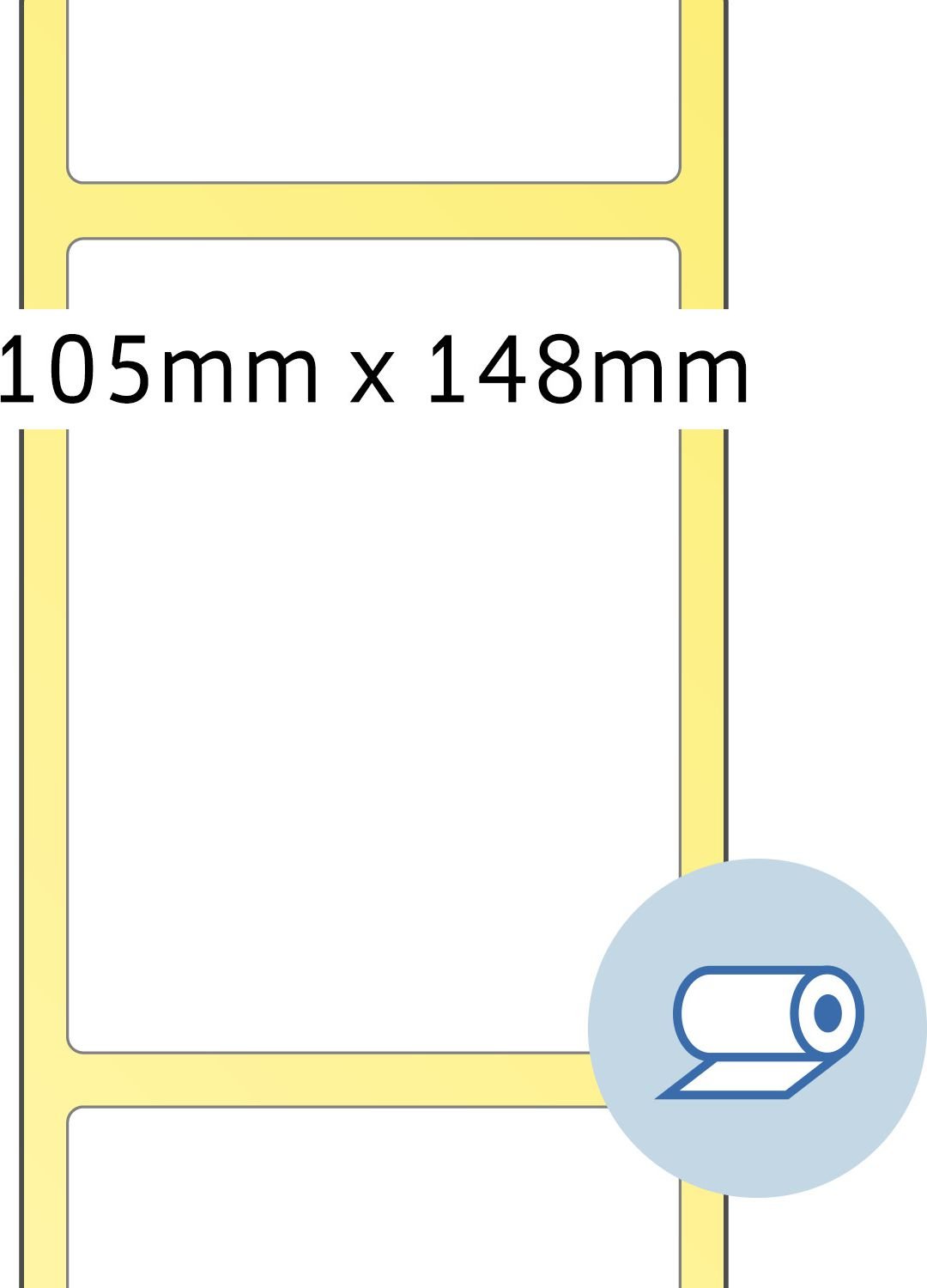 Eticheta rola 105 x 148.5mm / 1000 (4095)