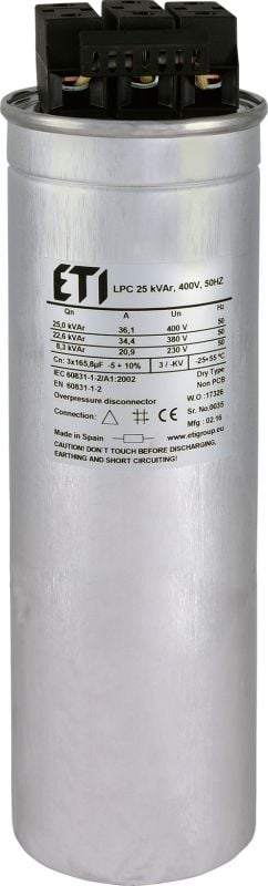 Condensatorul CP LPC 25 kVAr 400V 50Hz (004656754)